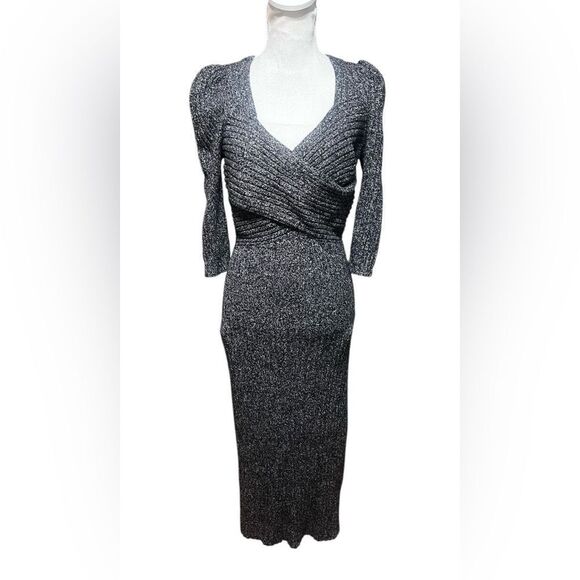Ted Baker Women's size 12 TB 4 Chelsiy Wool & Cashmere Blend Knit Sweater Dress - Picture 3 of 8